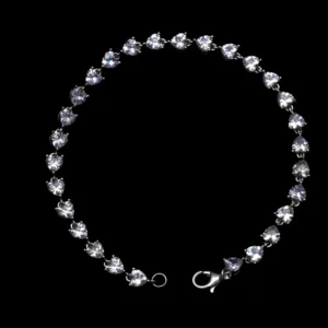 Men's Square Cluster Stud Earrings – Silver CZ (Copy)