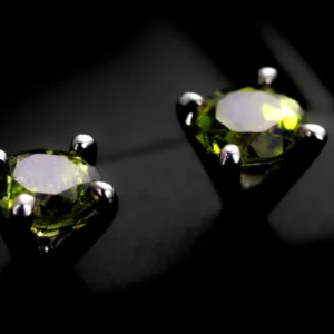 Men's Square Cluster Stud Earrings – Silver CZ (Copy)