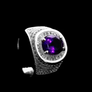 Iced out men's ring silver 925 rhodium coated (Copy) (Copy)